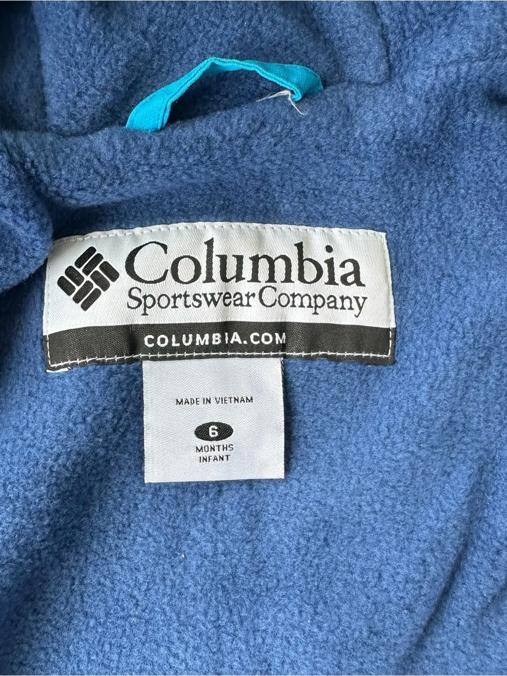 Columbia Bright Blue Hooded Jacket and Snow Bib Set